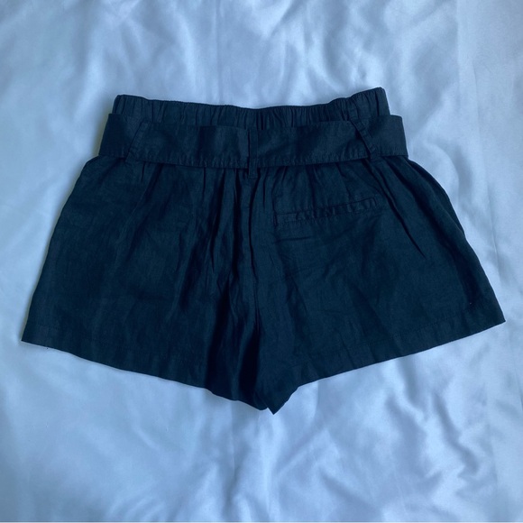 Black Linen Shorts - Picture 5 of 5